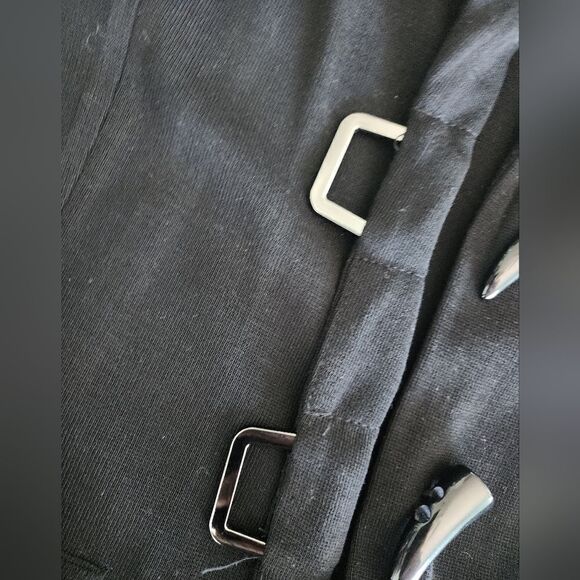 Ming Wang horn hook shoulder pads blazer cardigan - Picture 14 of 16